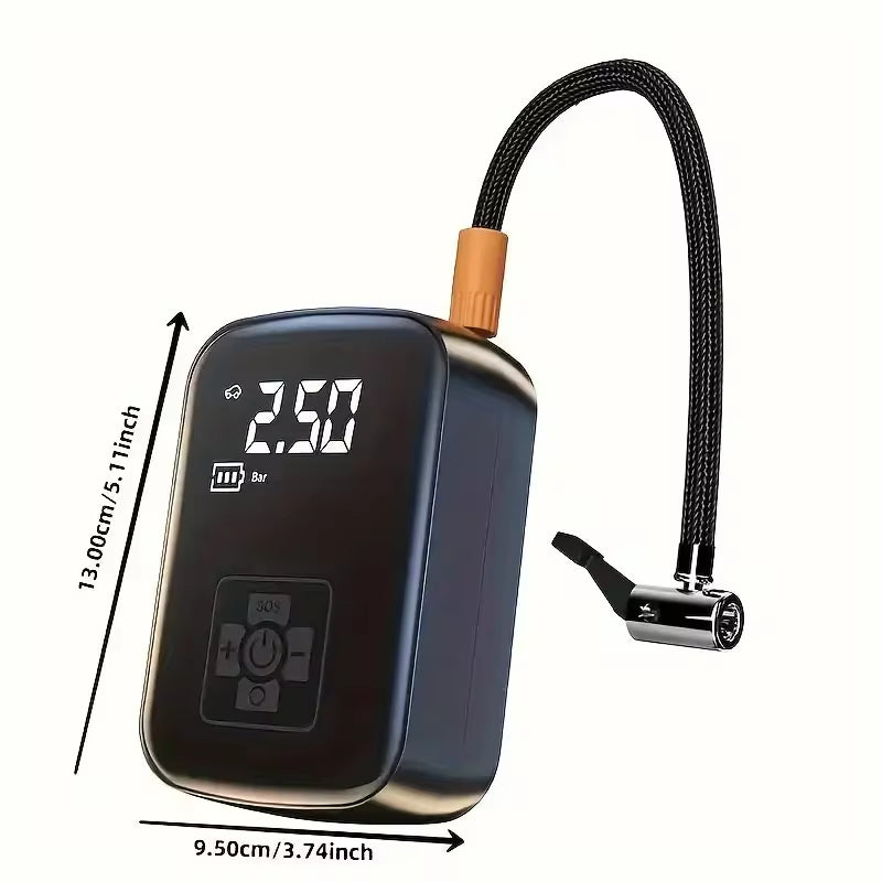 Automatic Portable Rechargeable Air Pump Tire Inflator For Car Motorcycle Bicycle Basketball & Inflatable