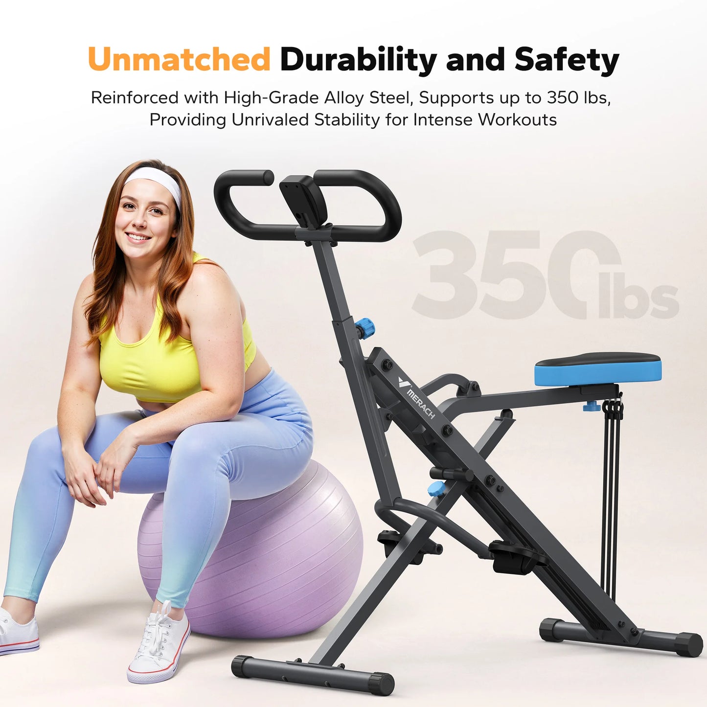 2-in-1 Squat & Rowing Machine – Foldable Glute & Leg Trainer for Home Fitness