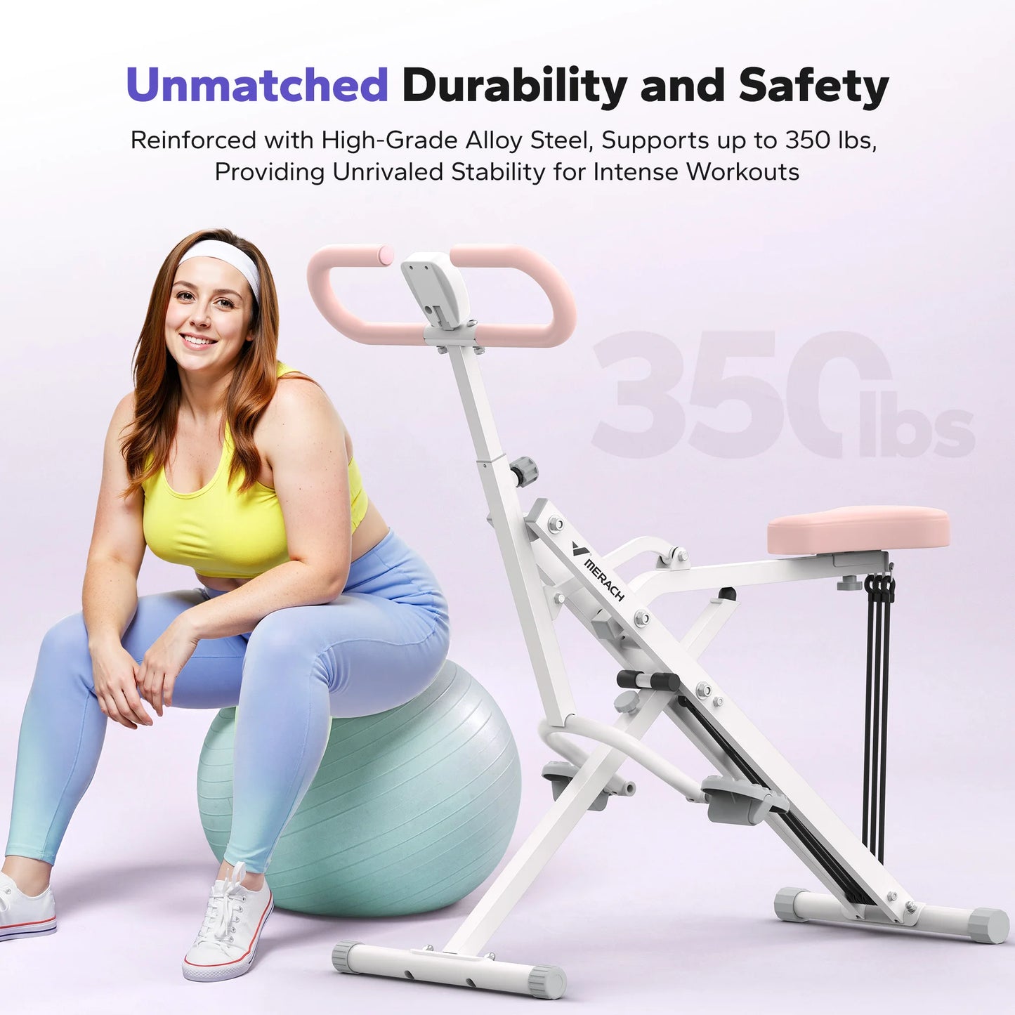 2-in-1 Squat & Rowing Machine – Foldable Glute & Leg Trainer for Home Fitness