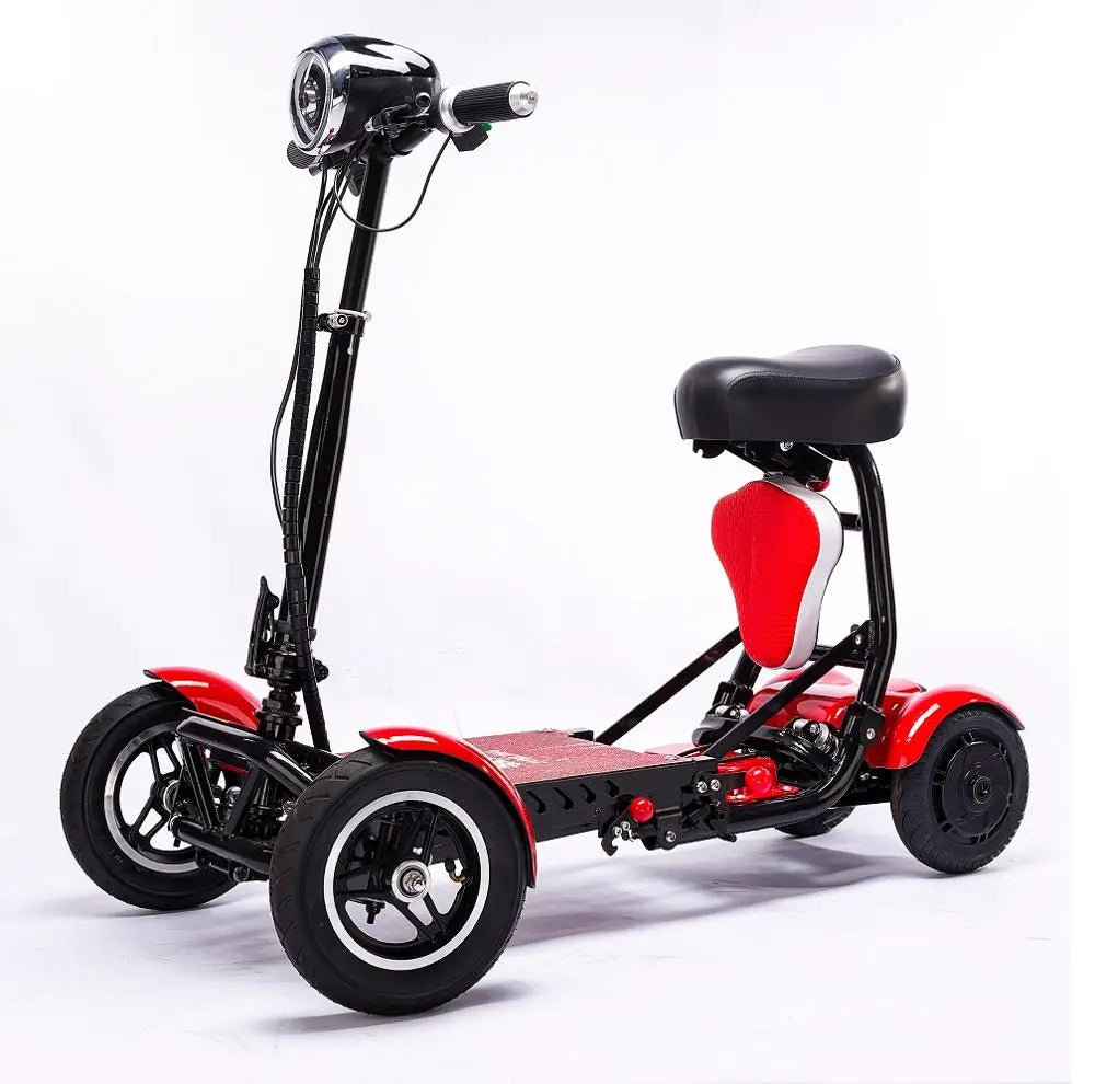 Unisex Four Wheels Folding Electric Portable Scooter