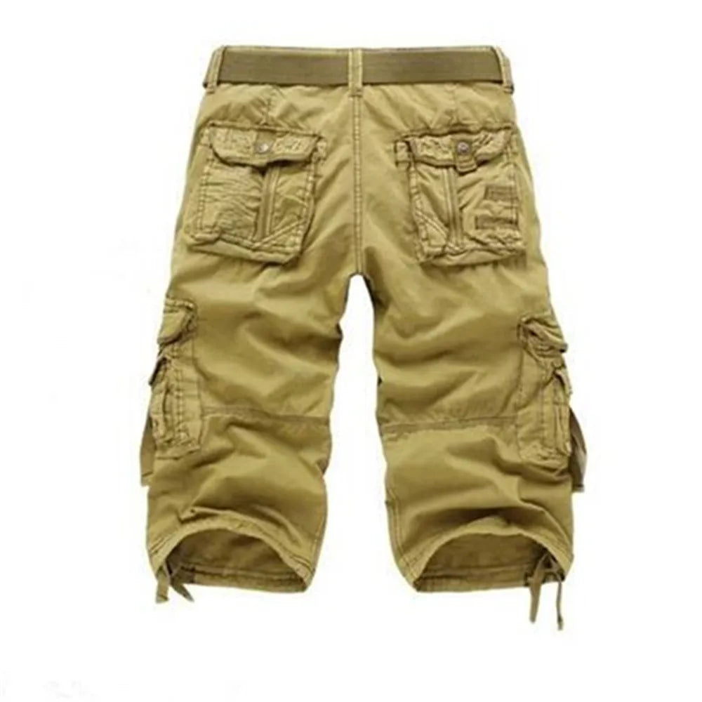 Men's Casual Knee Length Cargo Shorts