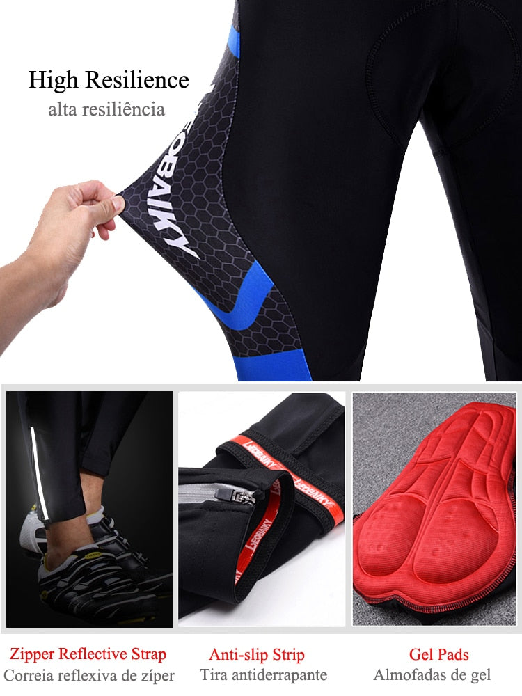 Men's High Quality Breathable Padded Long Sleeves Complete Sportwear Kit For Bike Cycling - wonderfullyblessedandbeautifullymade