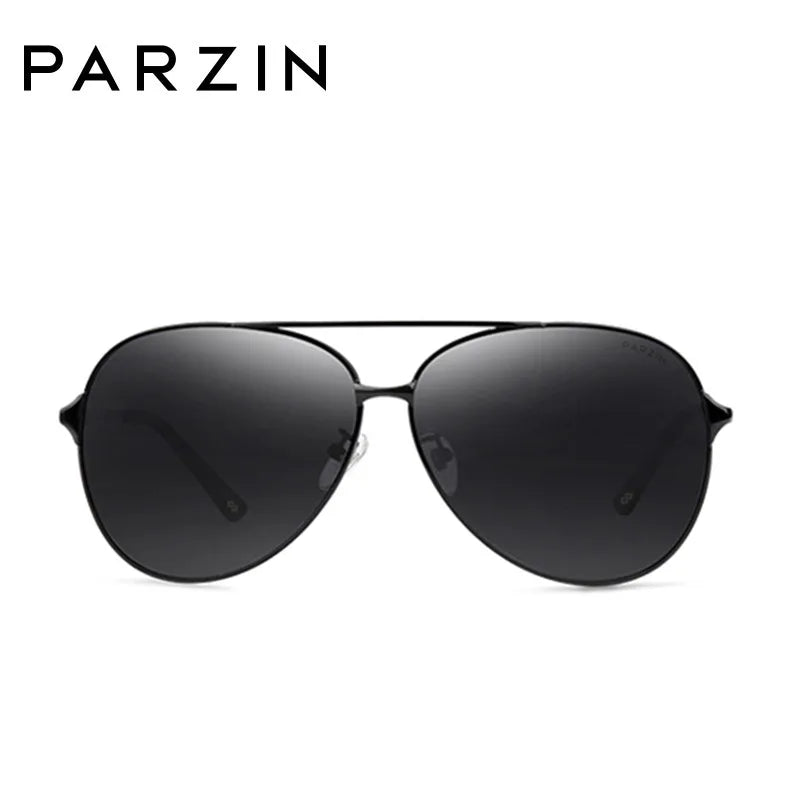 Men's PARZIN Classic Aviation Sunglasses Alloy Frame Polarized UV400 Protection Perfect for Driving