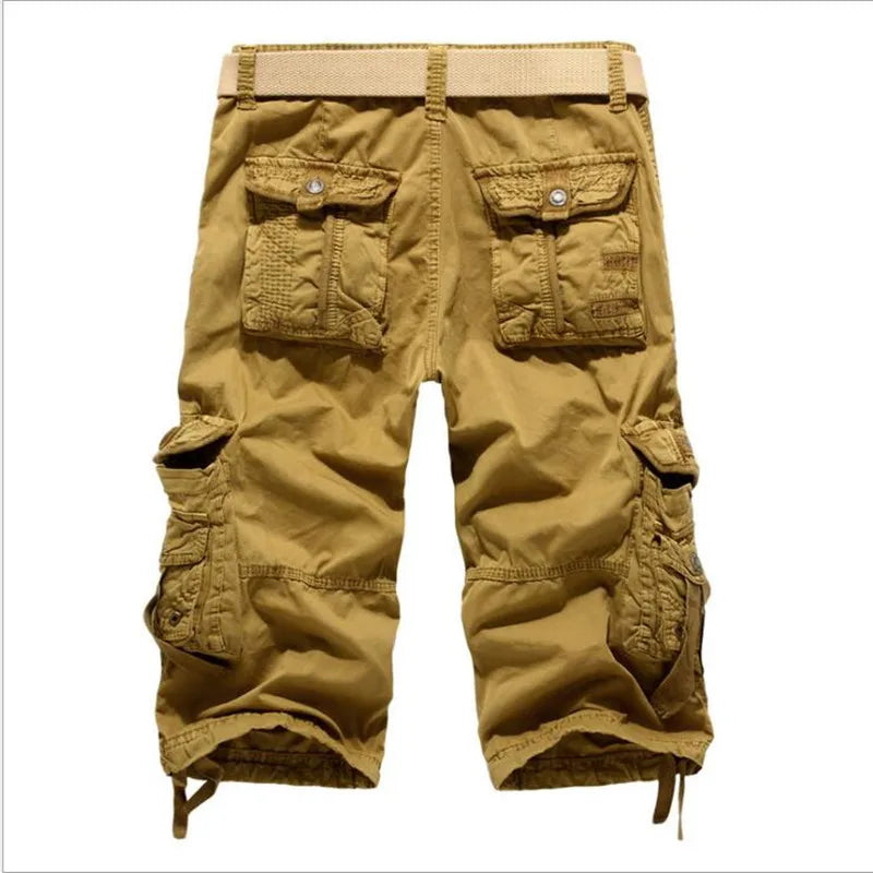 Men's Casual Knee Length Cargo Shorts