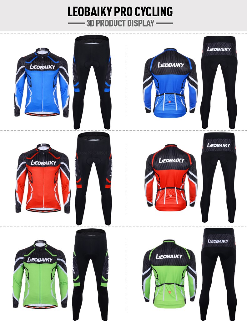 Men's High Quality Breathable Padded Long Sleeves Complete Sportwear Kit For Bike Cycling - wonderfullyblessedandbeautifullymade