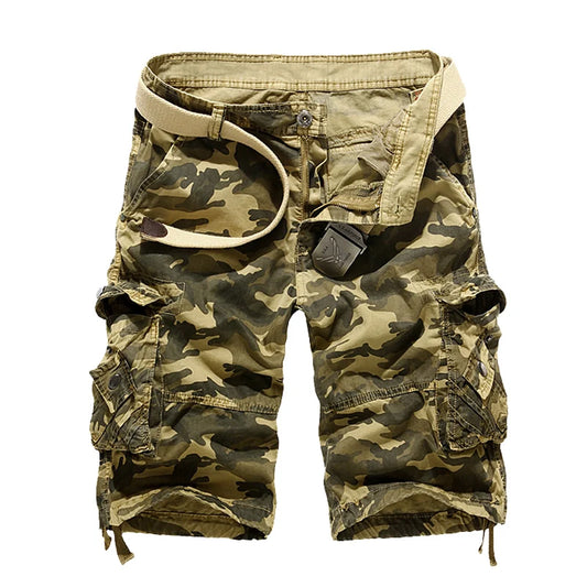 Men's Camouflage Loose Fit Cargo Shorts