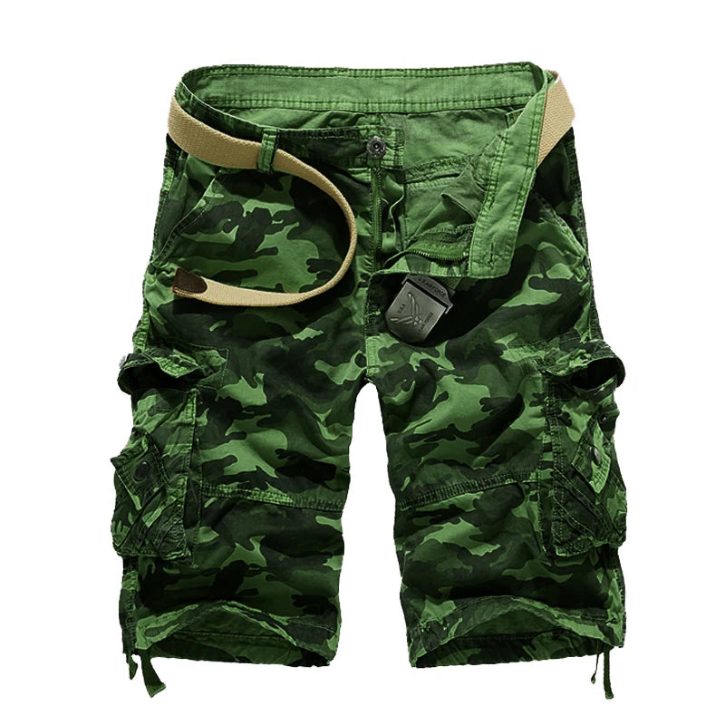 Men's Camouflage Loose Fit Cargo Shorts