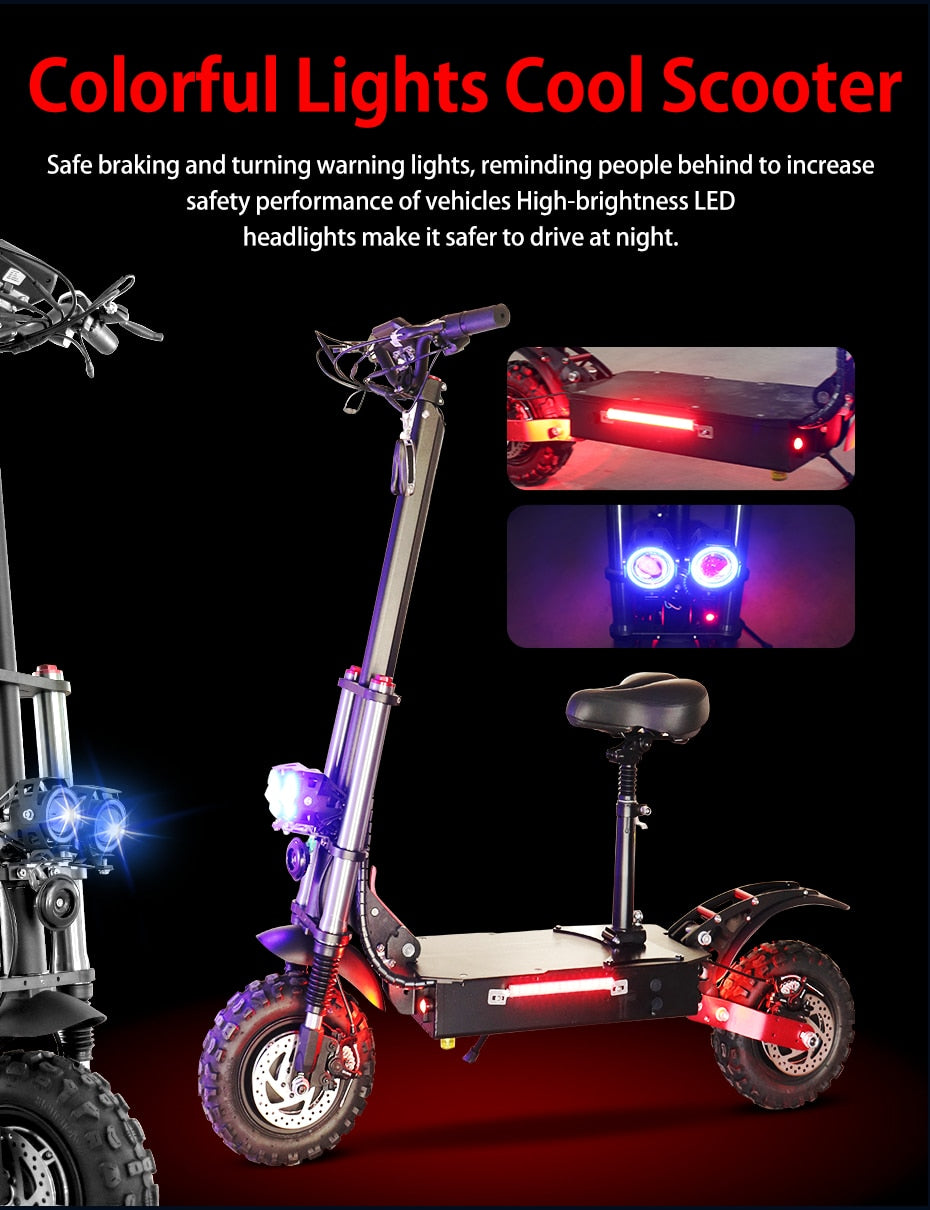 Adult's Two Wheels Anti Theft Waterproof Scooter