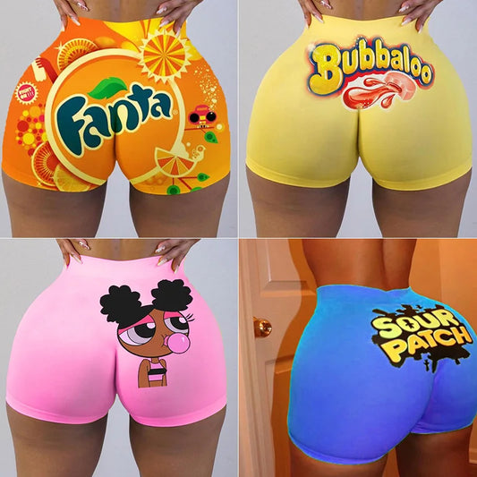 Women's Plus Size Sexy Trendy Fashionable High Waist Booty Shorts