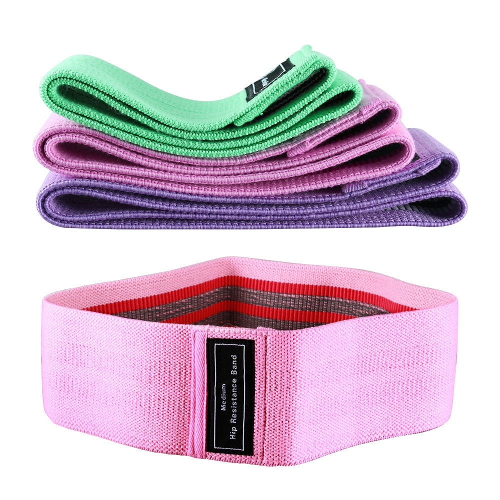 3 Piece/Set Resistance Fitness Bands - wonderfullyblessedandbeautifullymade