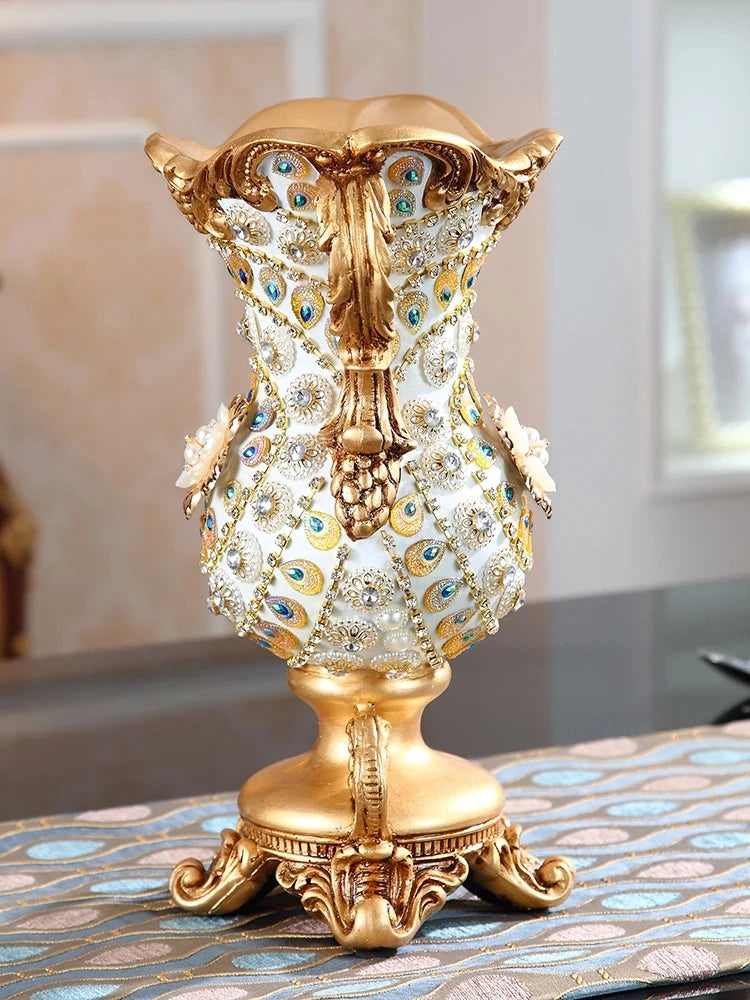 Luxury European Resin Vase Home Decorations