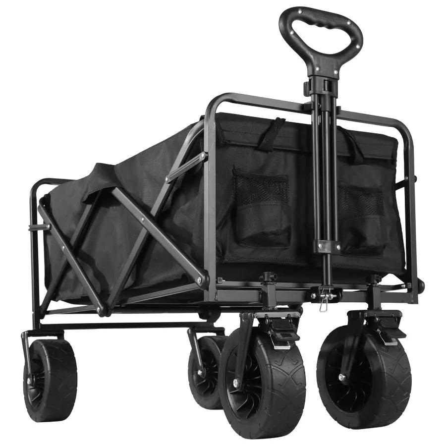 Heavy-Duty Collapsible Beach Wagon – Folding Utility Cart for Easy Transport