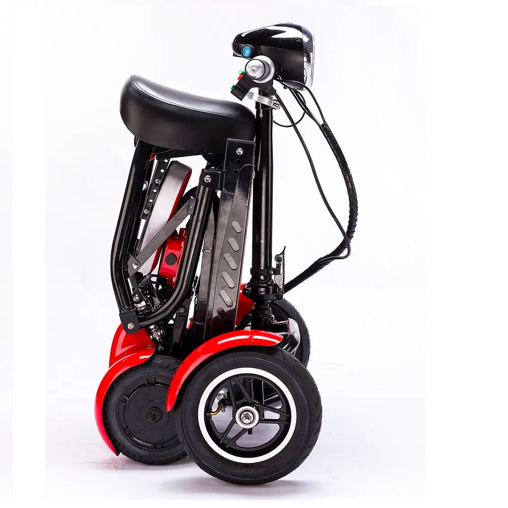 Unisex Four Wheels Folding Electric Portable Scooter