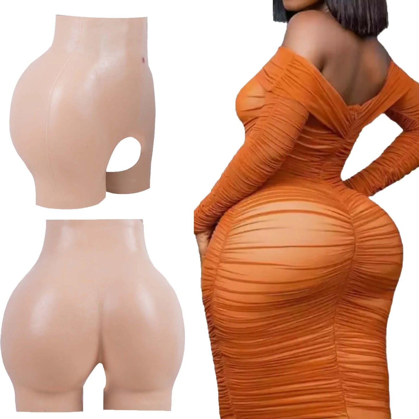 Women's Realistic Silicone Hip / Butt Enhancement