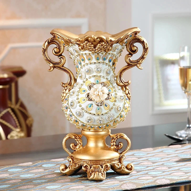 Luxury European Resin Vase Home Decorations