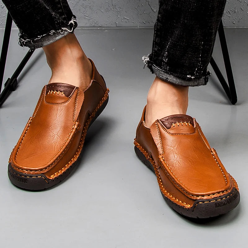 Men's Casual Stylish Leather Slip -On Loafer