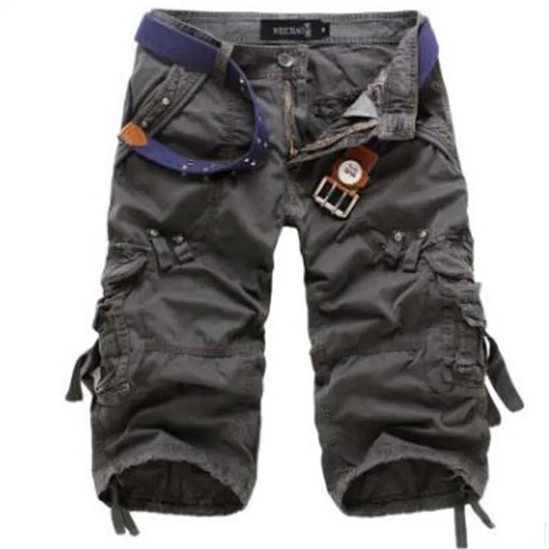 Men's Casual Knee Length Cargo Shorts