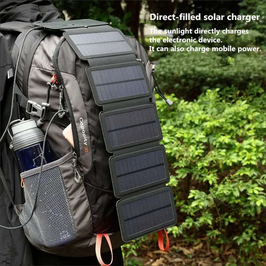 Outdoor Multifunctional Portable Solar Charging Panel 5V 1A USB Output Device Camping Tool High Power Output