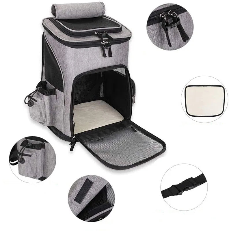 Pet's Portable Foldable Transport Breathable Spacious Travel Bag