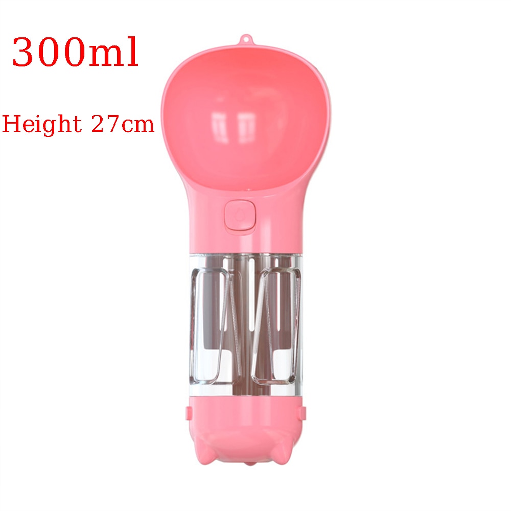 Dog's Leak Proof 3 In 1 Multifunction Water Bottle /Food Feed / Bowel Poop Dispenser