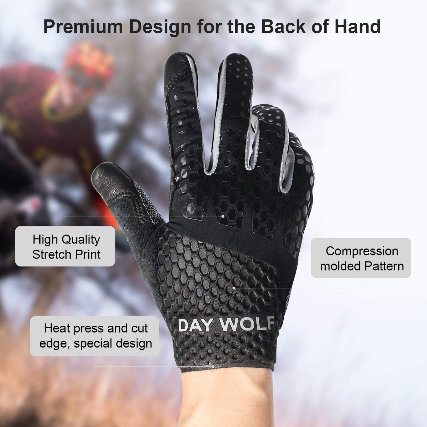 Men's & Women's Full Finger Cycling/Fitness Touch Functional Washable Gloves