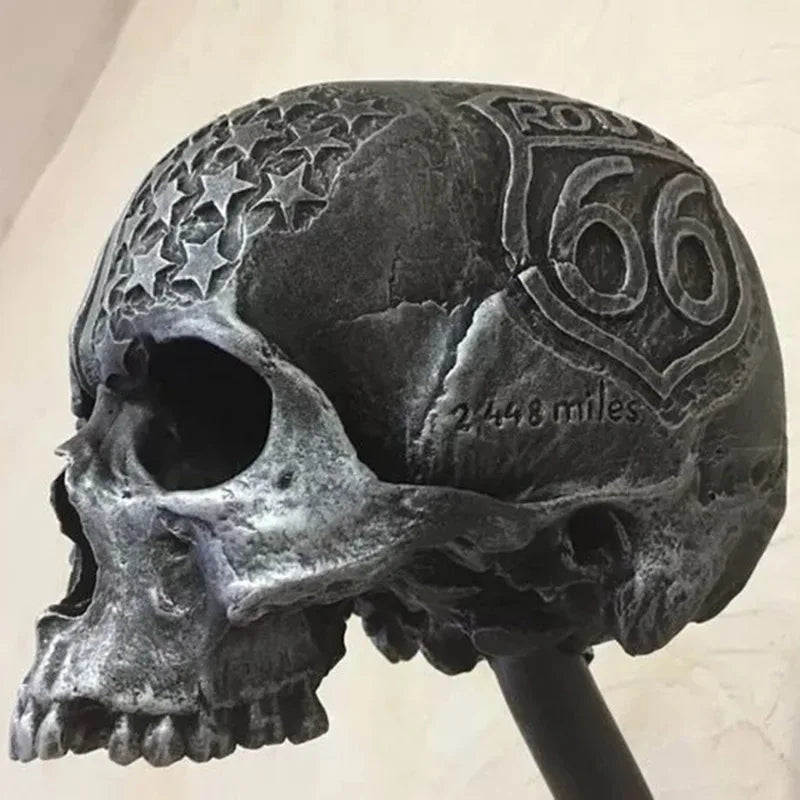 Motorcycle Wall Mounted Skull Helmet Holder