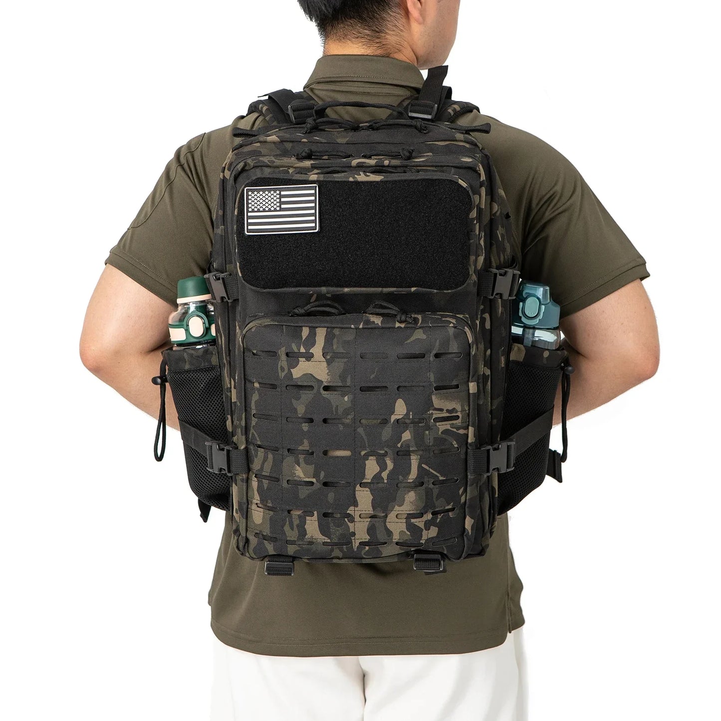 Multipurpose (Hiking) 25L/45L Tactical Backpack With Dual Cup Holder