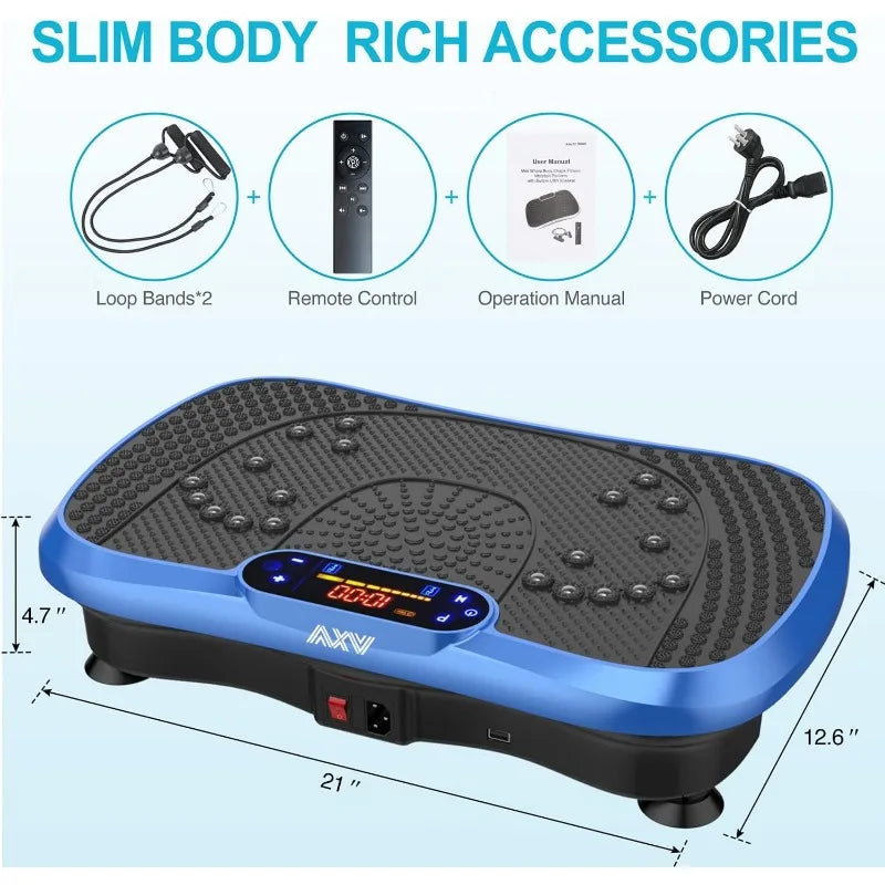 Full Body Shaker Vibration Plate Fitness Platform for Lymphatic Drainage and Exercise Machine with Vibrating Stand