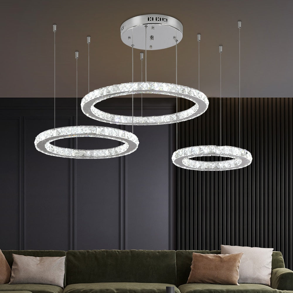 Modern K9 Crystal Led Chandelier Lights - wonderfullyblessedandbeautifullymade