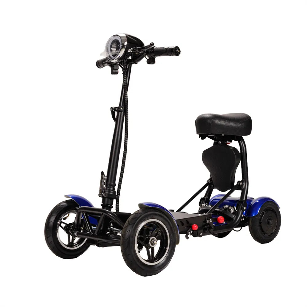 Unisex Four Wheels Folding Electric Portable Scooter