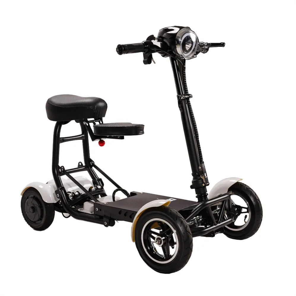 Unisex Four Wheels Folding Electric Portable Scooter