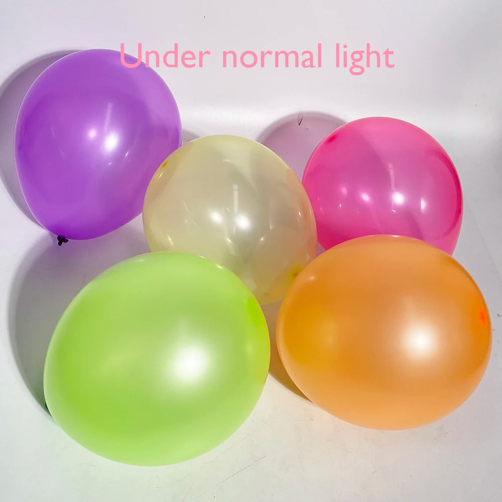 Neon Glow UV Balloons Set for Any Occasion Fluorescent Globos Blacklight Garland Arch Kit