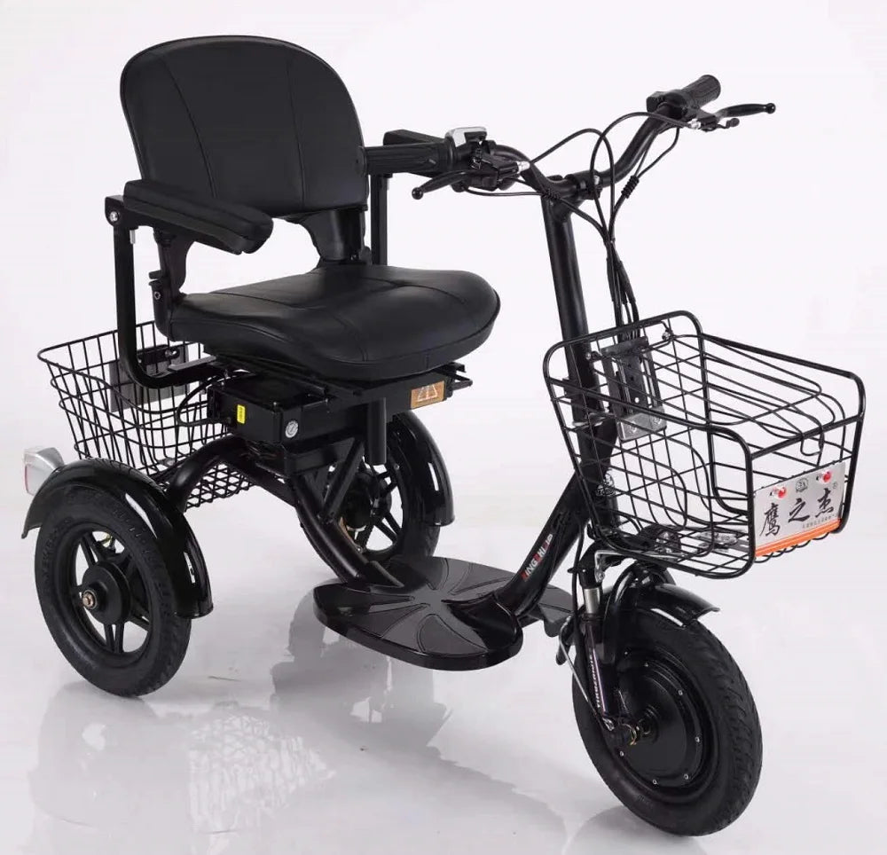 Three Wheels Electric Scooter With Basket