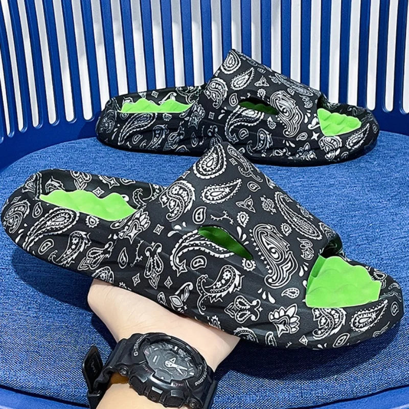 Men's Anti Slip Comfortable Printed Slides