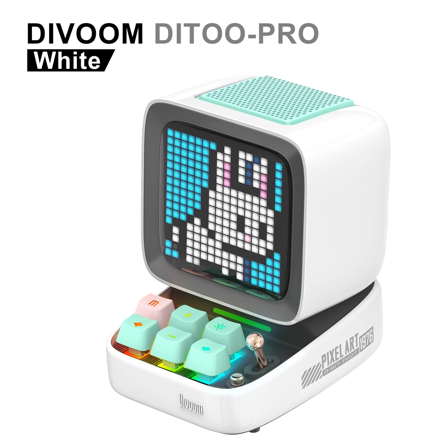 Pro Retro Light Decoration Pixel Art Bluetooth Portable Speaker Alarm Clock DIY LED Display Board