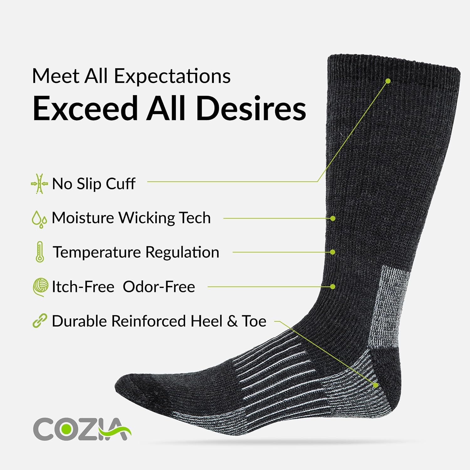 "Cozy Merino Wool Winter Socks - Ultimate Warmth for Men & Women!"