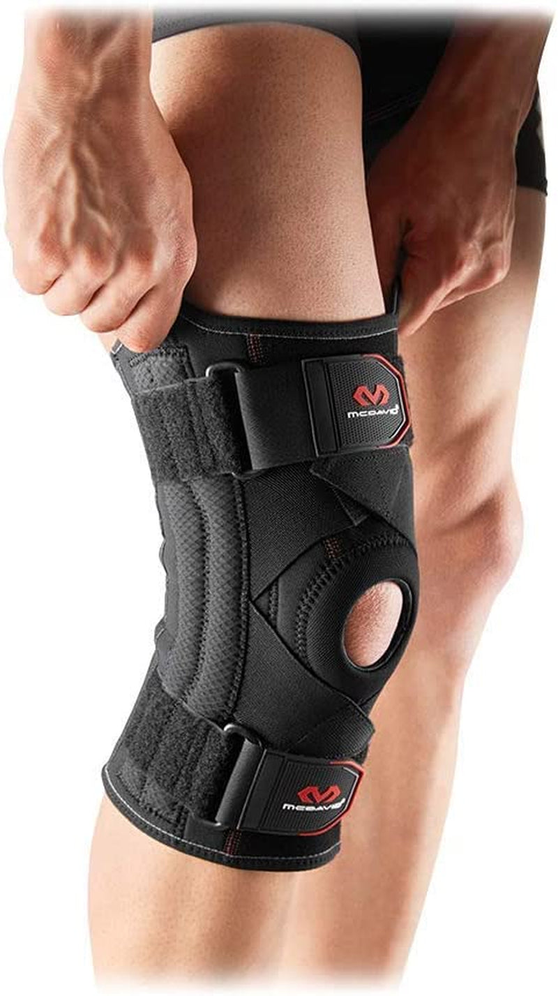 Unisex Compression Knee Sleeve & Cross Straps for Patellar Tendon Support Tendonitis Arthritis Pain Relief Recovery Knee Brace 