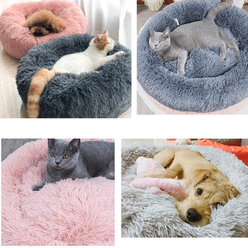 Dogs & Cats Donunt Cuddler Round Ultra Soft Washable Pet Bed