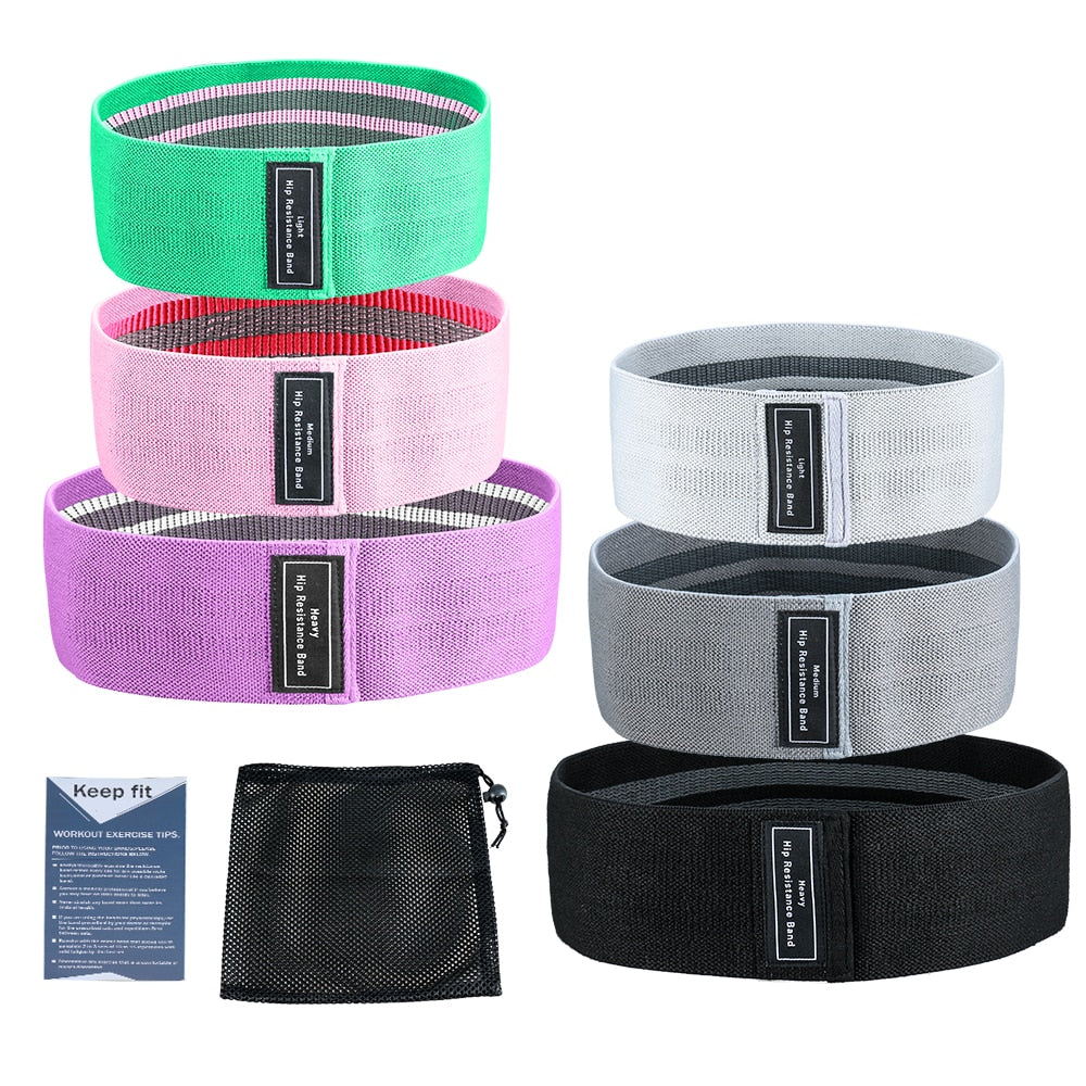 3 Piece/Set Resistance Fitness Bands - wonderfullyblessedandbeautifullymade