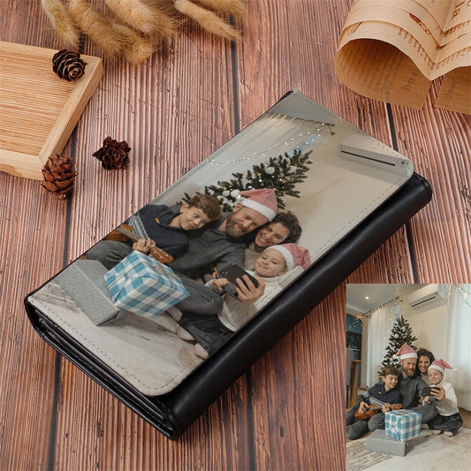 Men's and Women's Large Capacity Custom Photo Wallet - wonderfullyblessedandbeautifullymade