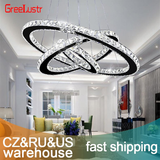 Modern K9 Crystal Led Chandelier Lights - wonderfullyblessedandbeautifullymade